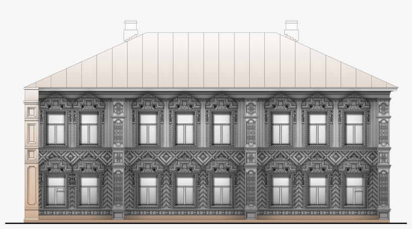 This House Is Located In Perm And Is A Typical Example - House, transparent png download