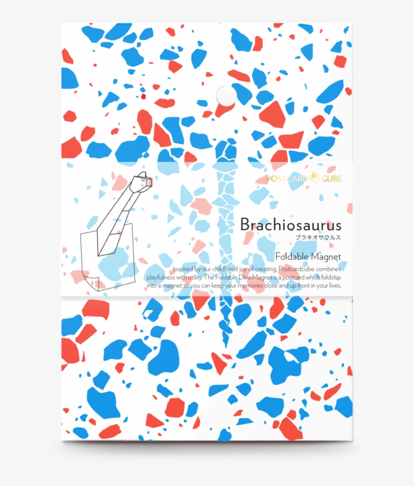 Foldable Magnet Brachiosaurus Postcard, transparent png download