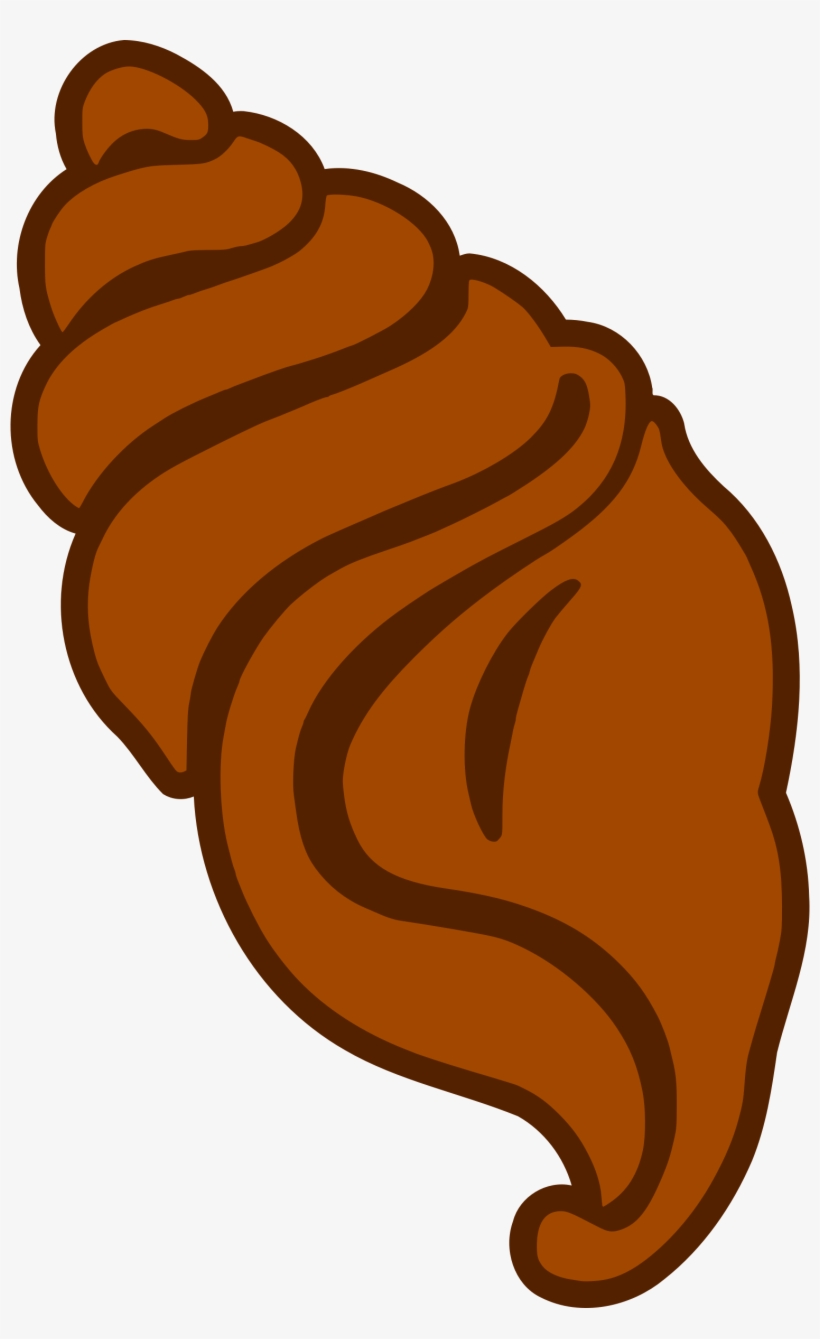 Big Image - Seashell Clipart Brown, transparent png download