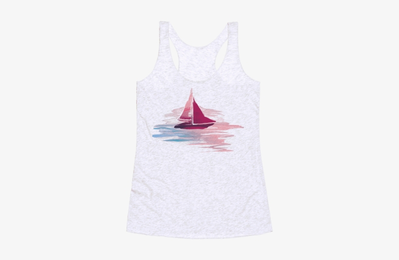 Sail The Seas Racerback Tank Top - Sail The Seas Tote Bag: Funny Tote Bag From Lookhuman., transparent png download