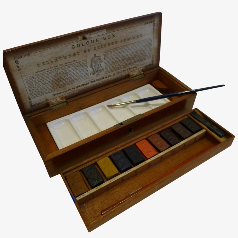 Near Mint Watercolour / Artist Box By Charles Roberson - Watercolor Painting, transparent png download