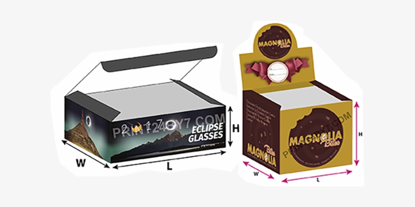 Custom Die Cut Boxes - Custom Box Die Cut, transparent png download