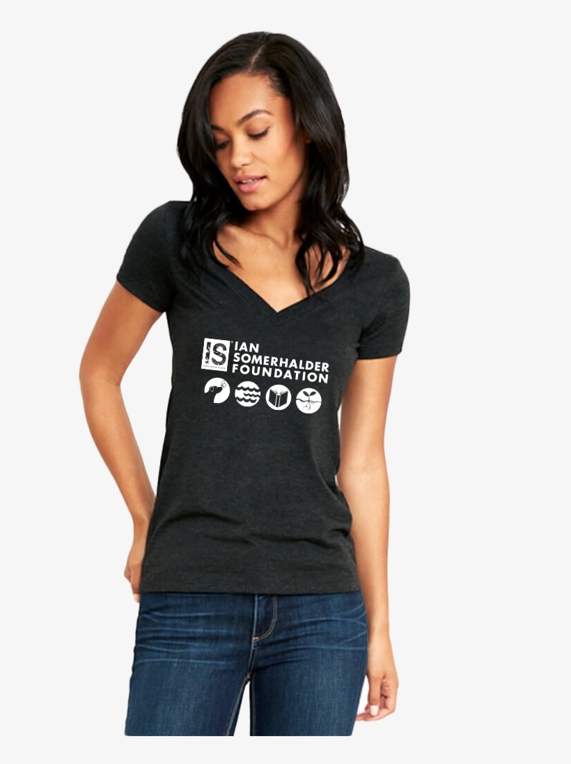 Isf Mission Slim Fit Vneck - Reebok Shoot Women, transparent png download