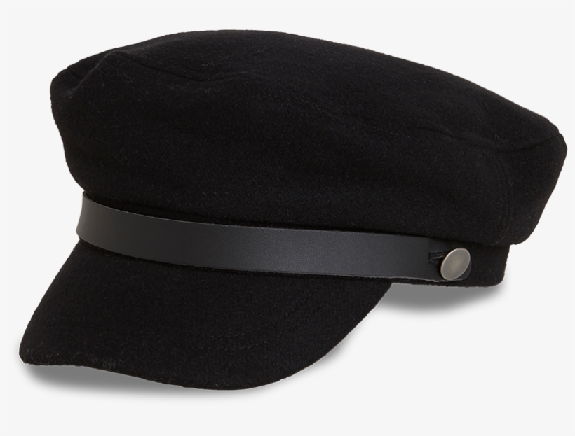 Cap In Wool Blend Black - Hat, transparent png download