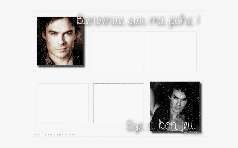 Fiche 6 "ian Somerhalder" - Custom Cotton & Polyester Soft Rectangle Zippered, transparent png download