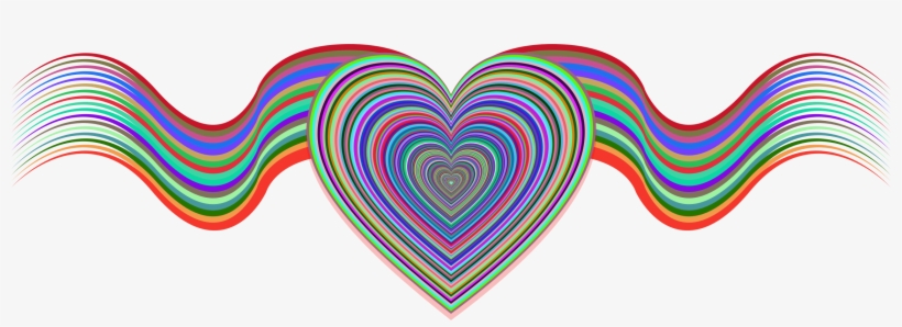 This Free Icons Png Design Of Heart Ribbons, transparent png download