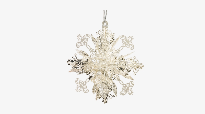 Snowflake, Silver-plated - Silver, transparent png download