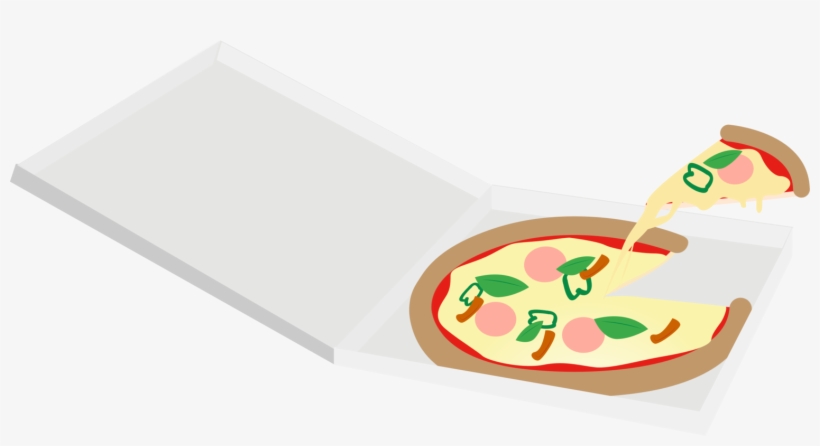 Pizza Box Public Domain Cuisine Meatball - Clip Art, transparent png download