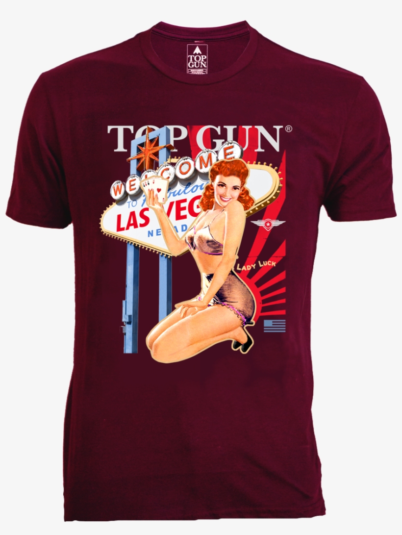 Top Gun® Men's "lady Luck" - Class Of 2018 Senior Shirt Ideas, transparent png download