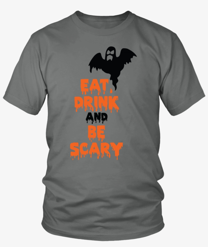 Halloween Eat Drink And Be Scary Ghost Halloween T-shirt - Graphics And More Ghost Halloween Wall Vinyl Art, Vinyl, transparent png download