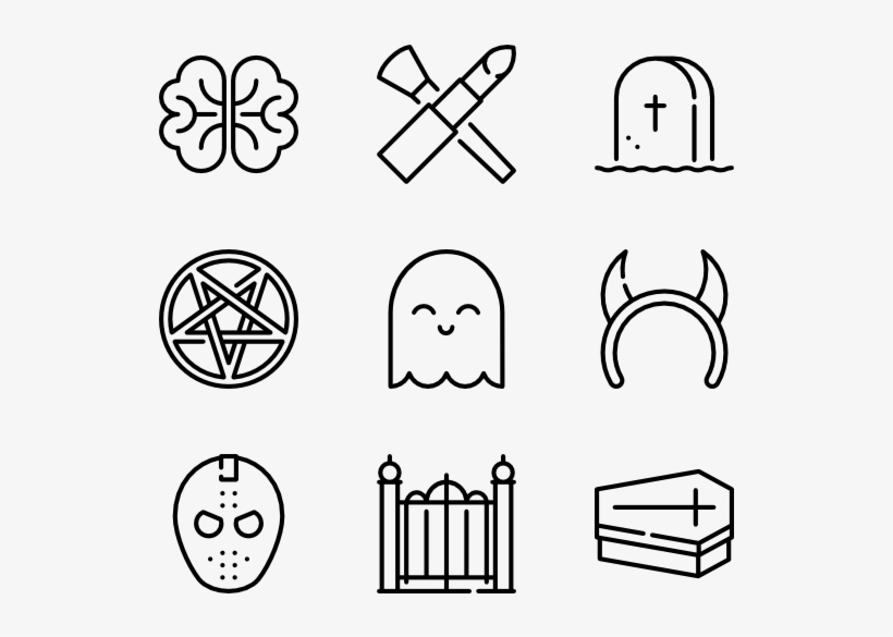 Halloween Line Craft - Hip Hop Icons, transparent png download
