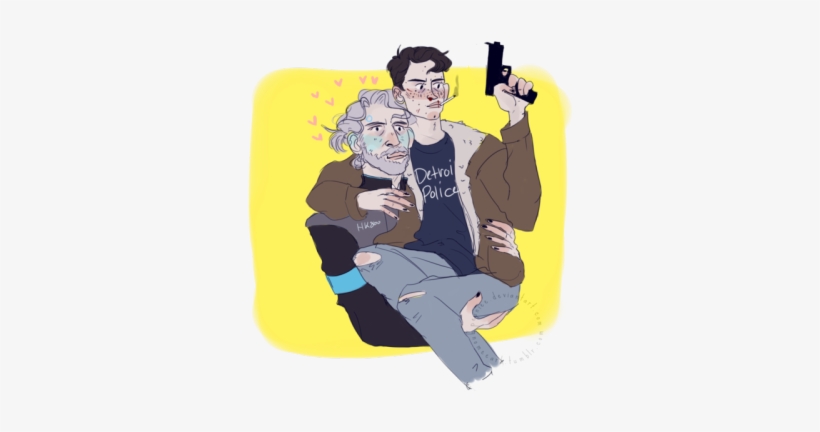 Also I Keep Forgetting To Put My Watermark On My Art - Detroit: Become Human, transparent png download