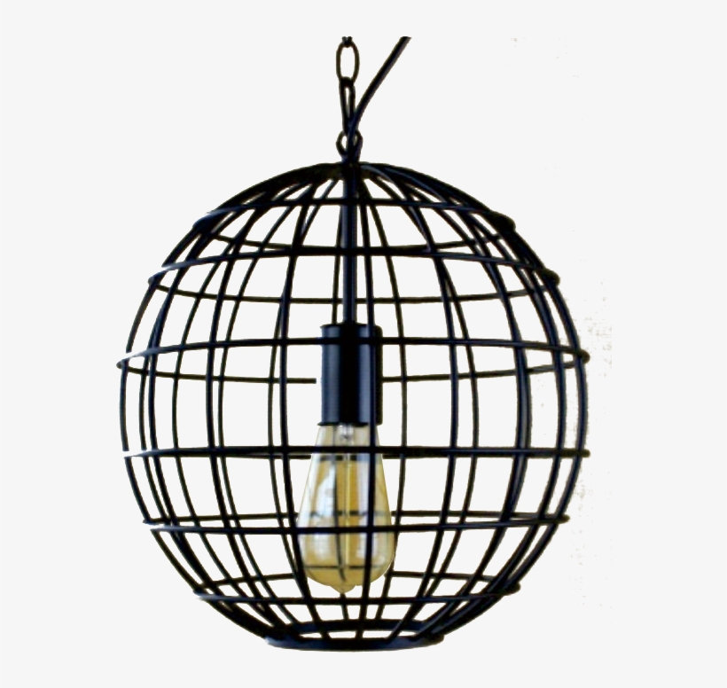 Fashion Steel Cage Pendant Lamp - Pendant Light, transparent png download