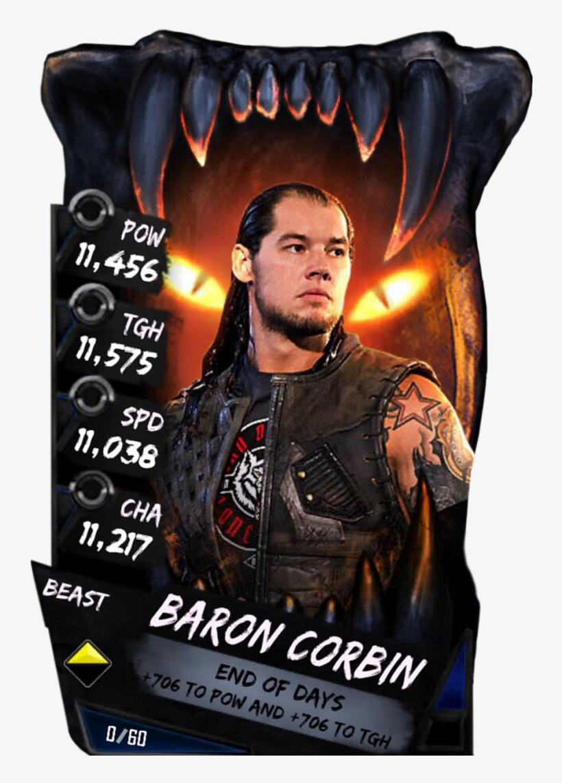 Baroncorbin S4 16 Beast - Wwe Supercard Beast Cards, transparent png download