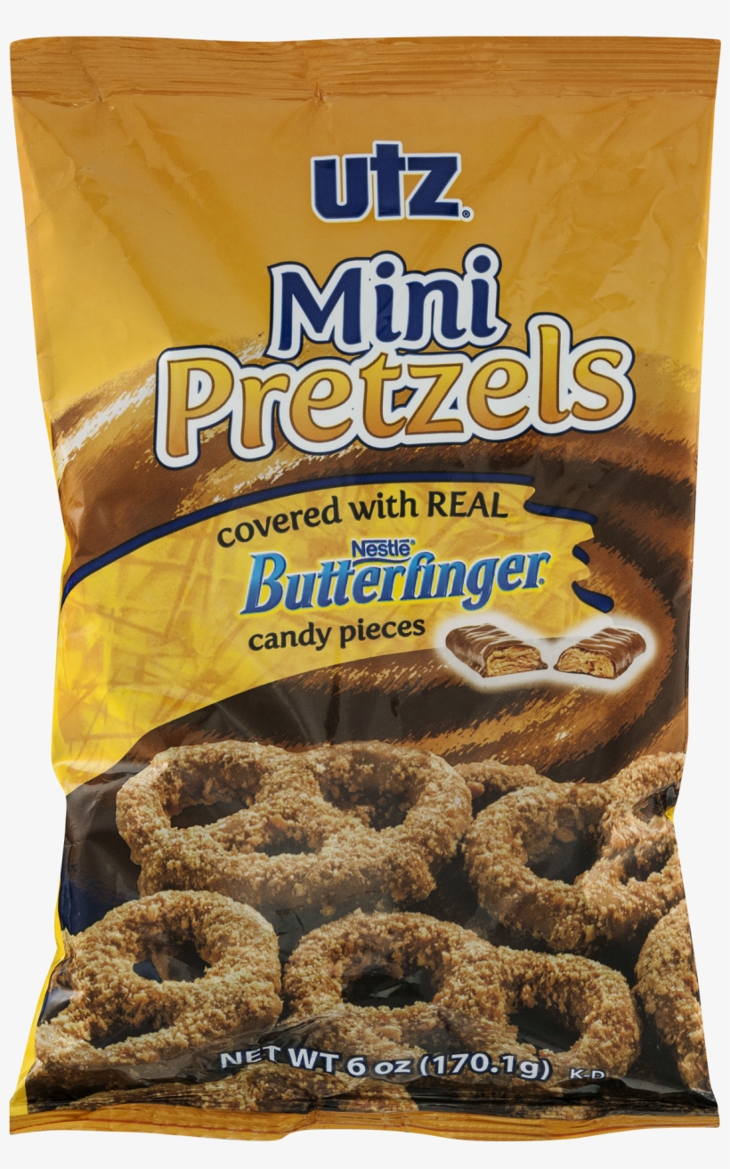 Utz Pretzels, Mini, Butterfinger - 6 Oz, transparent png download