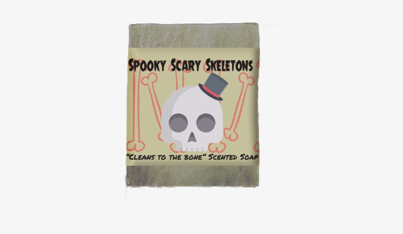 Spooky Scary Skeletons Soap Bar - Construction Paper, transparent png download