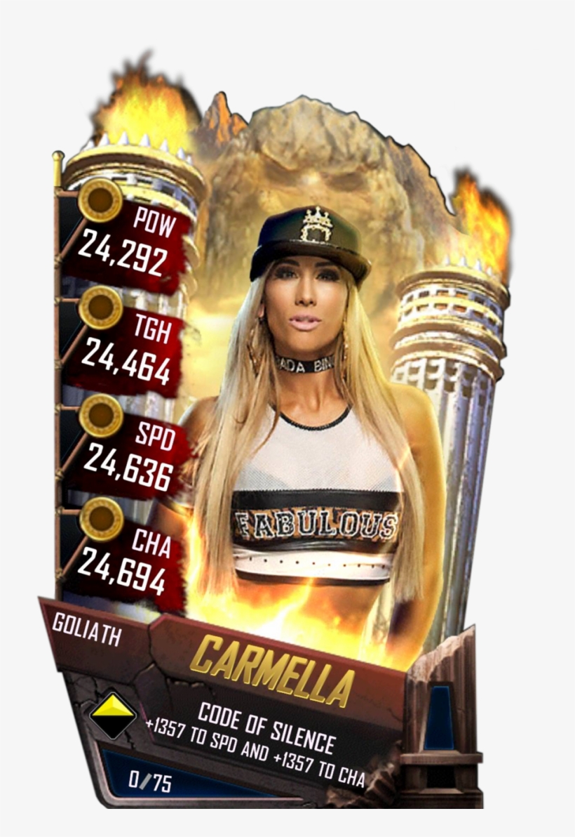Carmella S4 20 Goliath - Wwe Supercard Goliath Cards, transparent png download