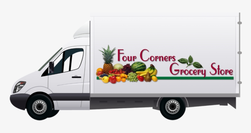 Delivery-truck - Grocery Delivery Service Png, transparent png download
