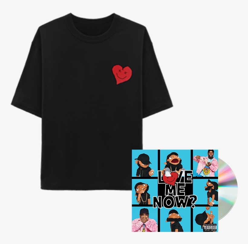 "love Me Now" Black T-shirt Cd Digital Album - Love Me Now?, transparent png download