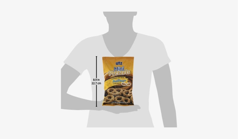 Utz Pretzels, Mini, Butterfinger - 6 Oz, transparent png download