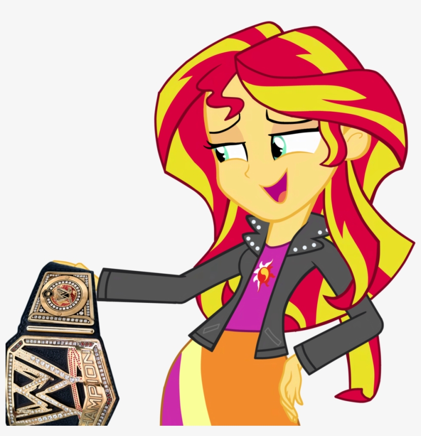 Championship Belt, Edit, Equestria Girls, Safe, Simple - Wwe Super Stars 2016 [book], transparent png download