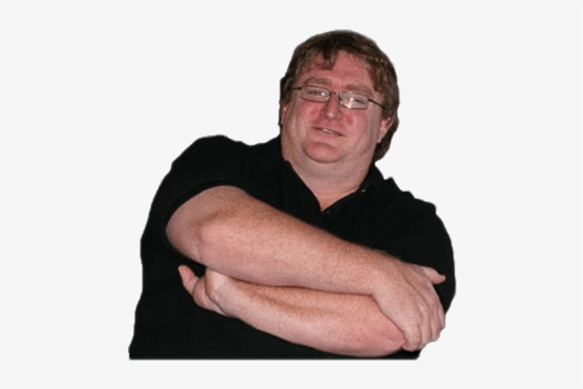 Gaben Arms Crossed - Gabe Newell Crossed Arms, transparent png download