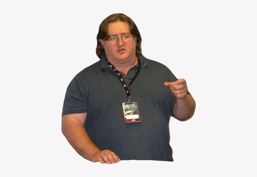 Memes - Gabe Newell Body, transparent png download