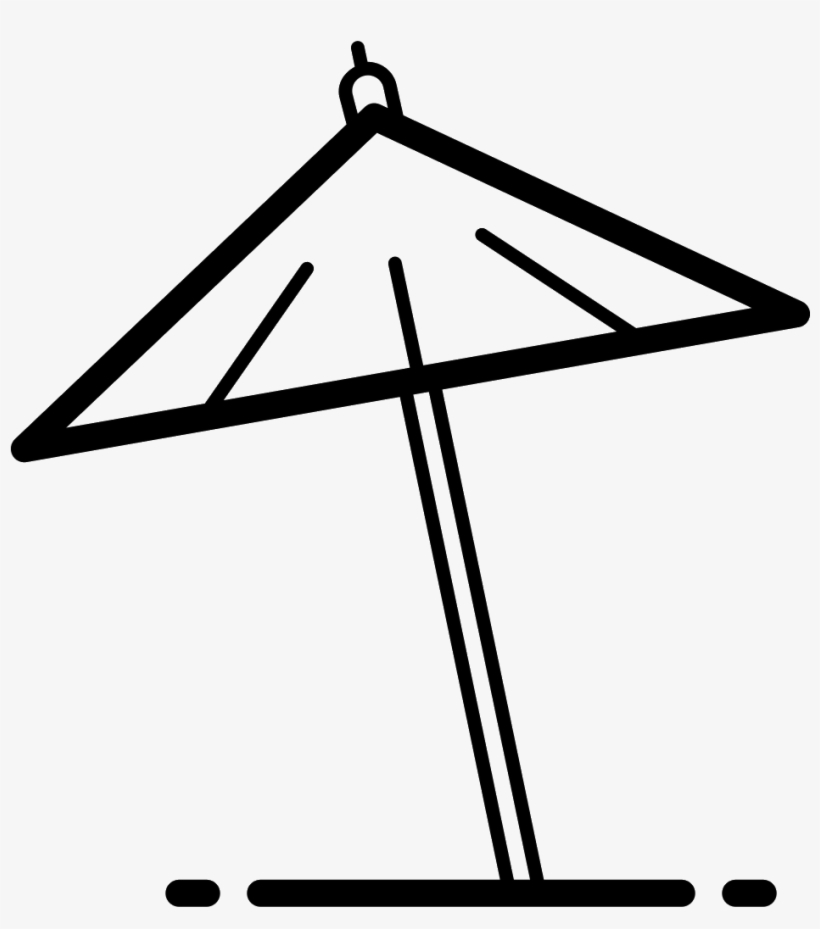Beach Umbrella Icon - Icon, transparent png download