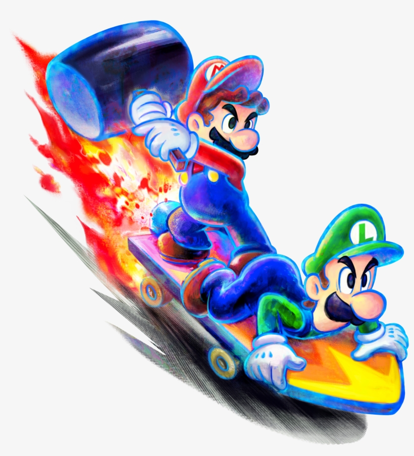 Mario Luigi Dream Team1 - Mario And Luigi Dream Team, transparent png download