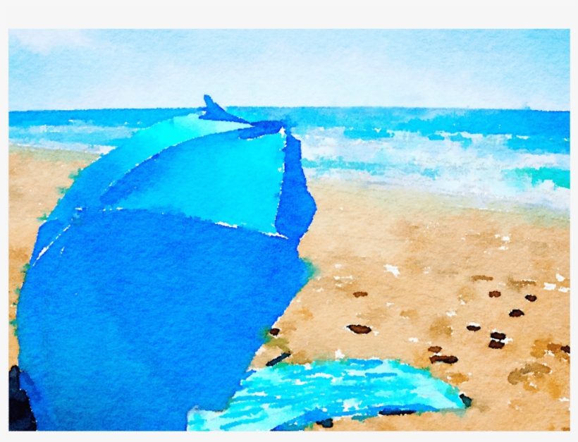 Beach Umbrella - Sea, transparent png download