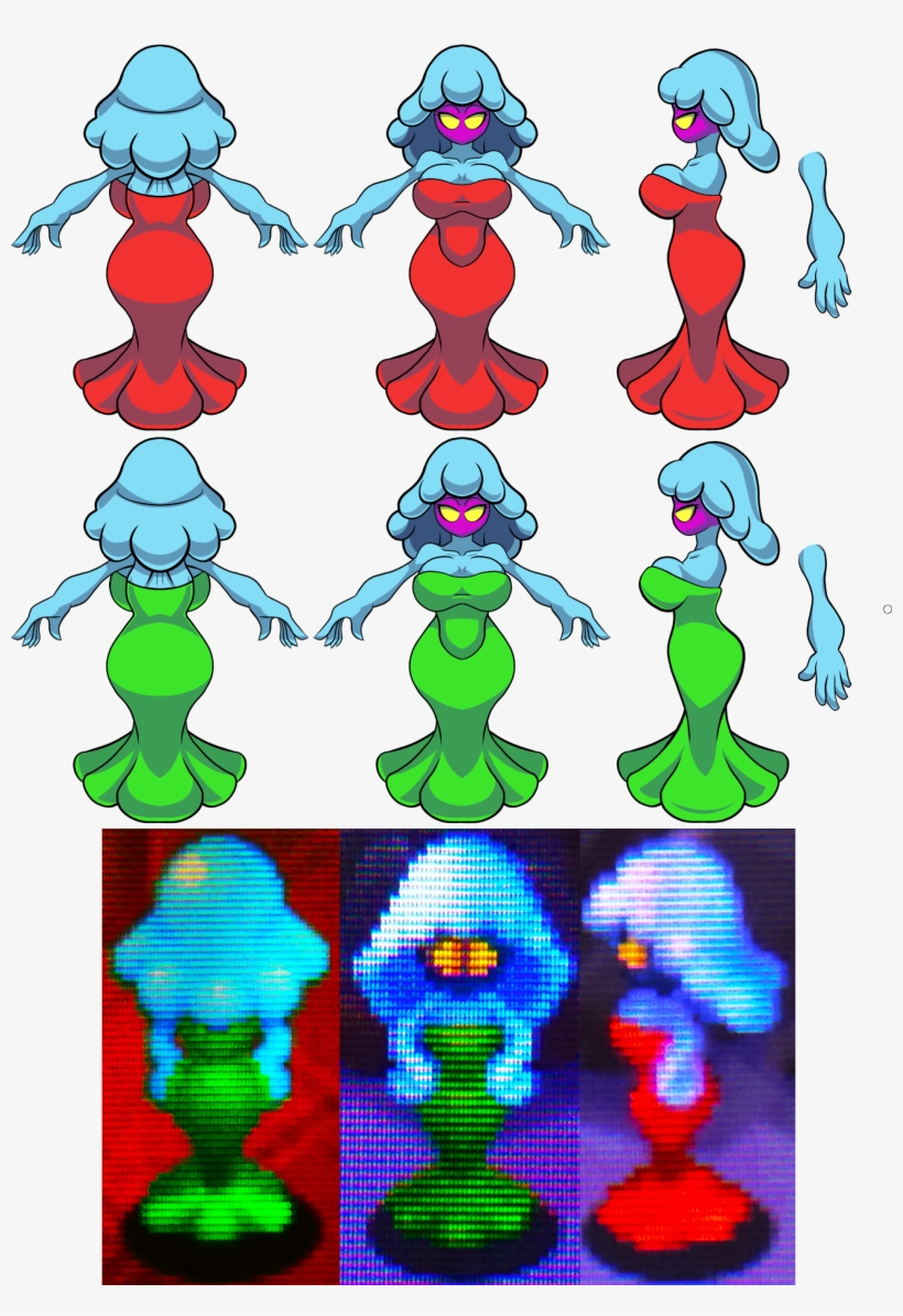 Svg Library Library Jellyfish Clipart Colorful - Mario And Luigi Gigi And Merri, transparent png download