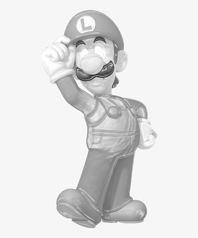 Metal Luigi - Super Mario Luigi Png, transparent png download