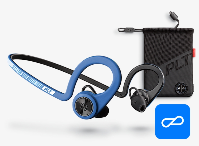 Features - Plantronics Backbeat Fit 2 Wireless Headphones + Mic, transparent png download