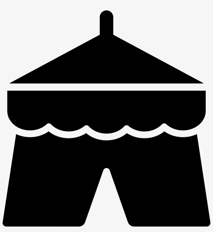 Park Tent Of A Circus Comments - Silueta Carpa Png, transparent png download