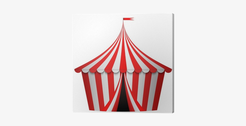 Vector Illustration Of Circus Tent Canvas Print • Pixers® - La Carpa De Un Circo, transparent png download