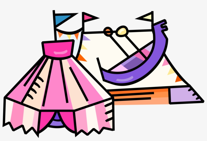 Circus Tent Royalty Free Vector Clip Art Illustration - Tent, transparent png download