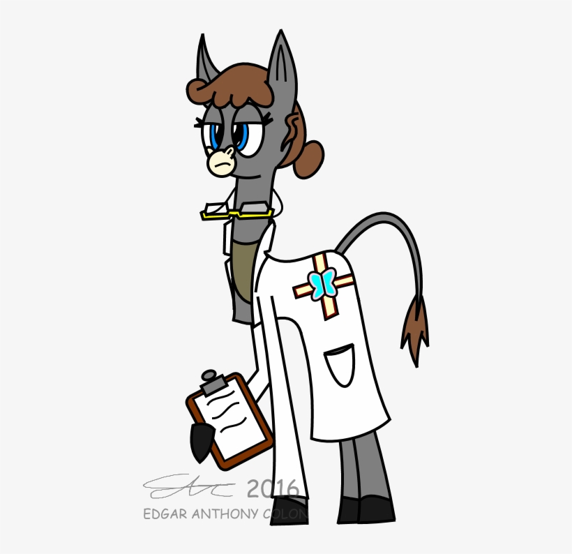 Asses Clipart Clipboard - Donkey In A Lab Coat, transparent png download