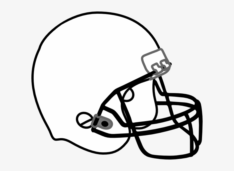 Ball Football Helmet Stencil Free Download Clip Black And White