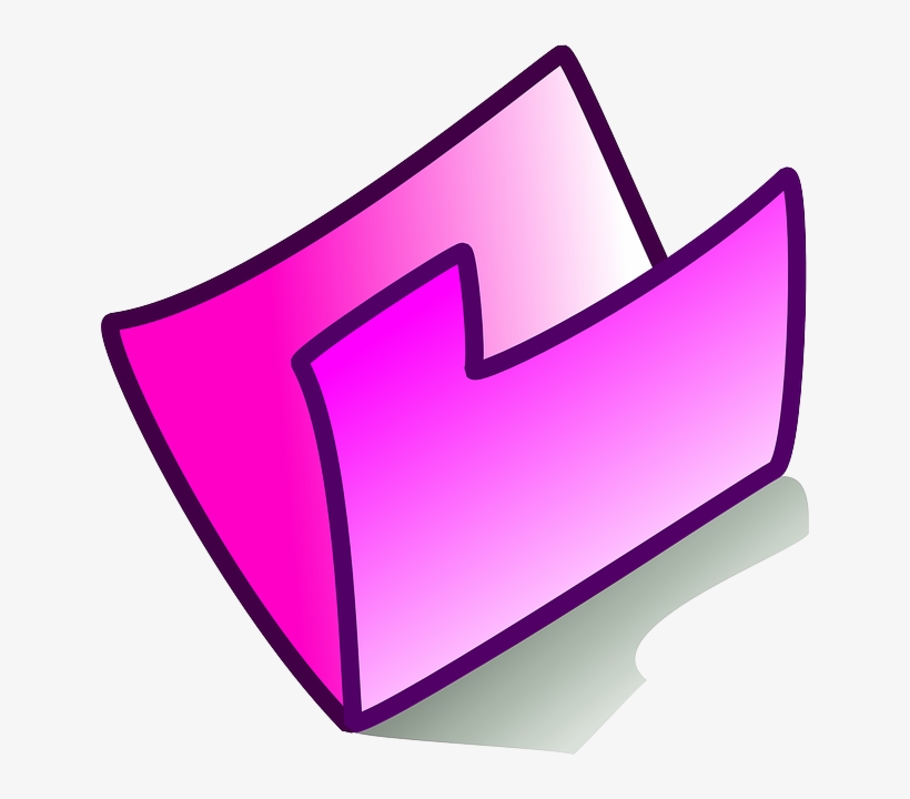Pink Folder Clipart Png For Web, transparent png download