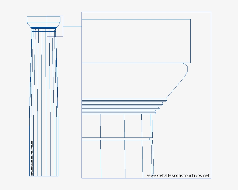 Free Download - Detalle De Columna Dorico, transparent png download
