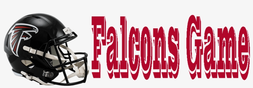 Falcons Game - Atlanta Falcons Speed Replica Football Helmet, transparent png download