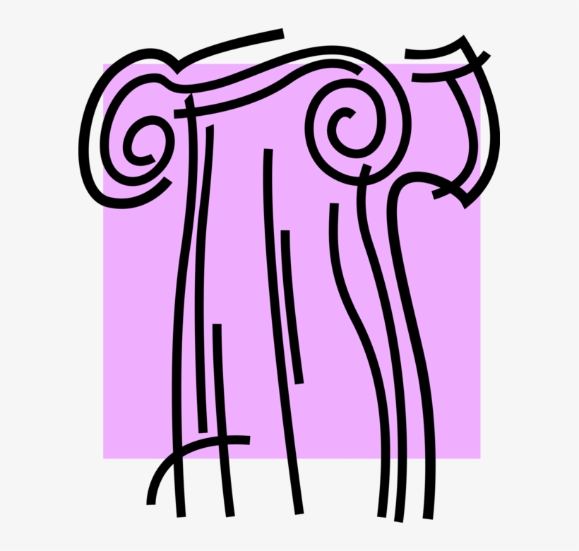 Vector Illustration Of Ancient Classic Greek Architecture - Ionic Order, transparent png download