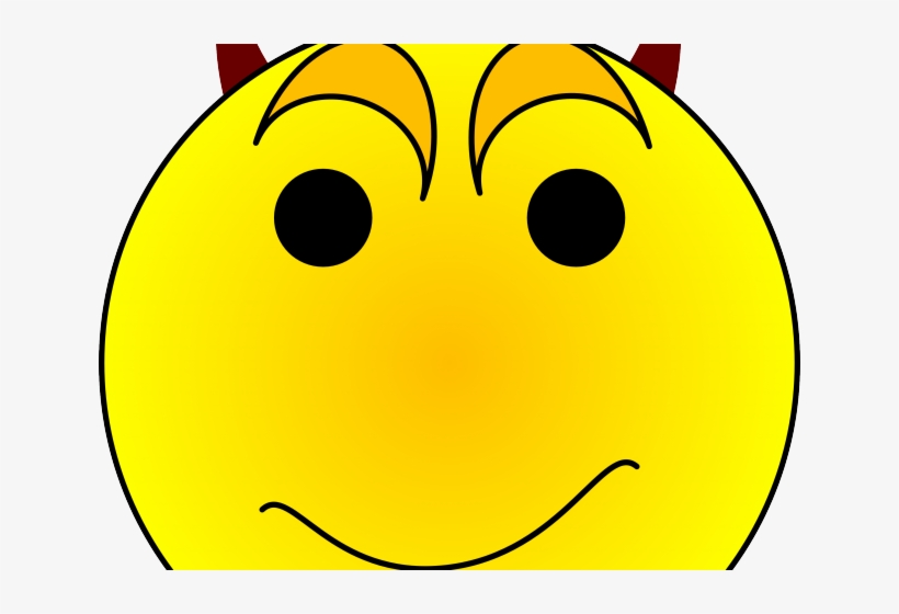 Devil Clipart Smiley Face - Smiley, transparent png download