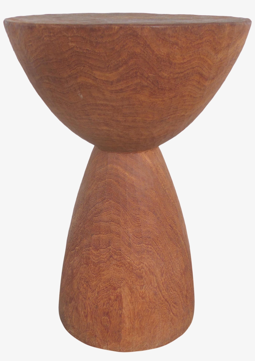 Organic Modern Sculptural Form Carved Wood Table - Outdoor Table, transparent png download