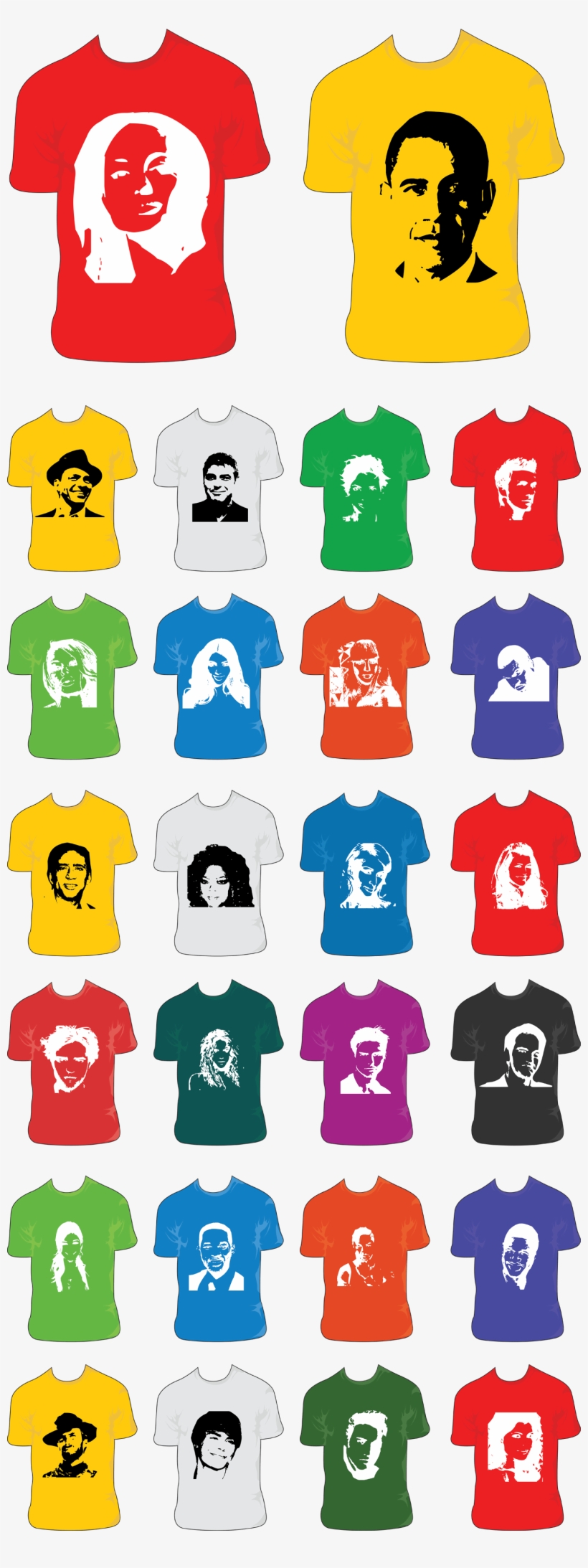 Celebrity Face - T Shirt, transparent png download