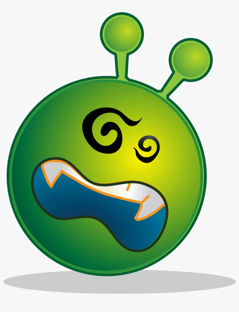 Smiley Green Alien Ko - Sleepy Alien, transparent png download