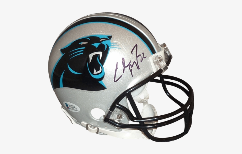 Christian Mccaffrey Autographed Carolina Panthers Mini - Carolina Panthers New, transparent png download