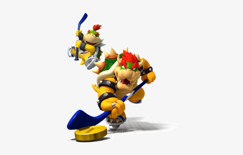 Bowser Family Ice Hockey - Mario Sports Mix Nintendo Wii, transparent png download