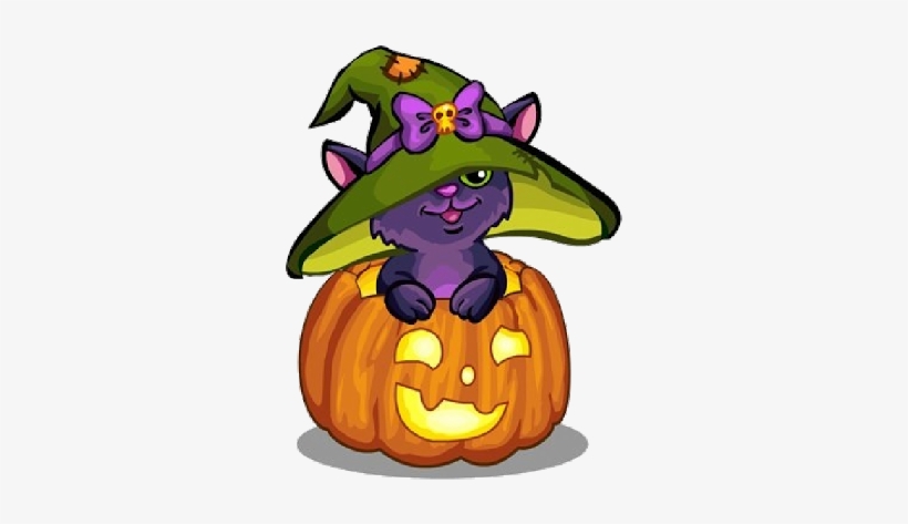 Free Clip Art Of Halloween - Halloween Cat Clipart Png, transparent png download