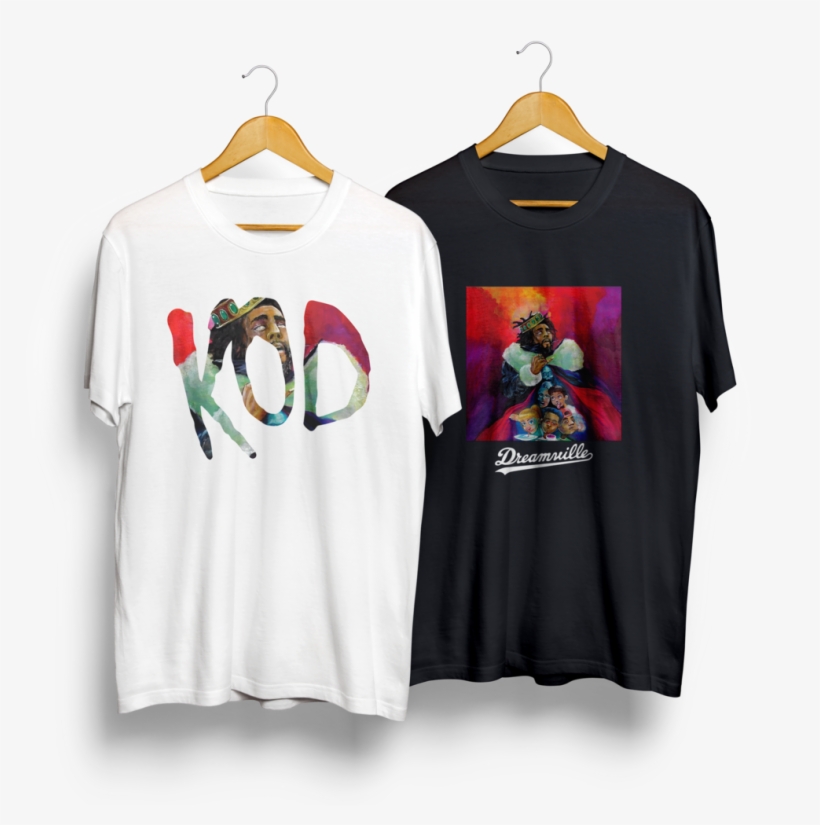 J Cole Black & White T-shirt Combo, transparent png download